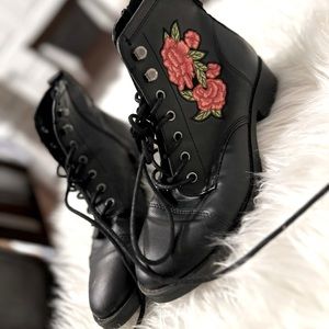 Black Combat boots
